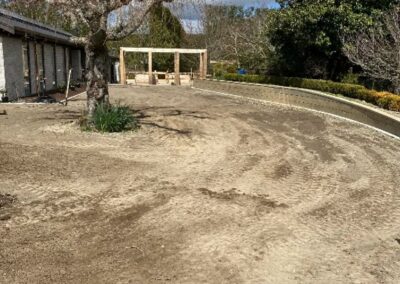 Prepared ground ready for sowing